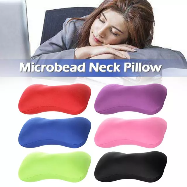 Micro Bead Pillow Cushion Travel Beanie Bolster Roll Nap Neck P OTTღ