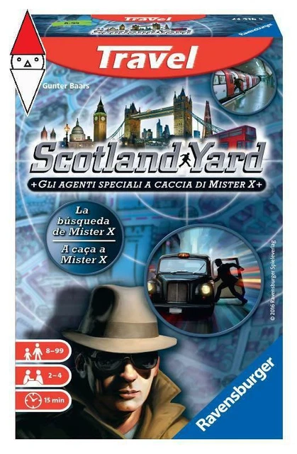 Gioco Da Tavolo Ravensburger Scotland Yard Travel