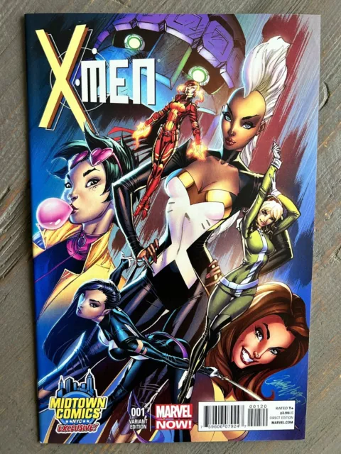 X-Men #1 Variant Midtown Comics Exclusive NM J Scott Campbell Marvel NOW! 2013