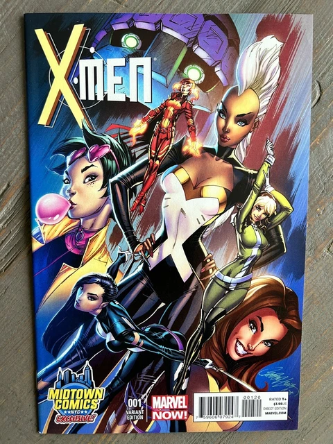 X-Men #1 Variant Midtown Comics Exclusive NM J Scott Campbell Marvel NOW! 2013