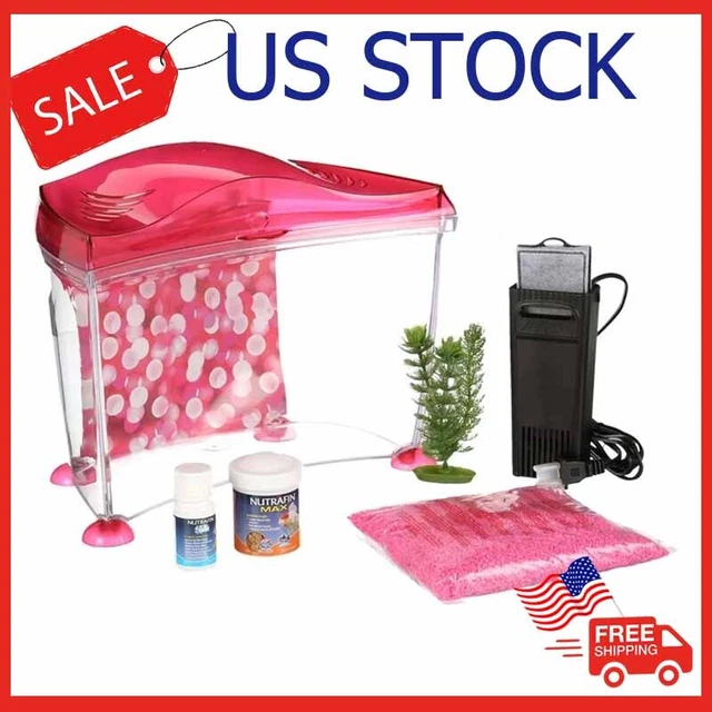 Marina 1.7-Gallon Cool Goldfish Kit, Pink