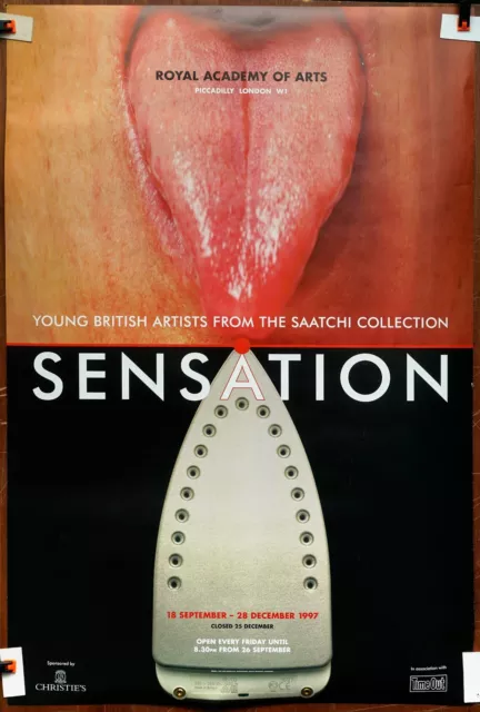 SENSATION original exhibition poster 1997