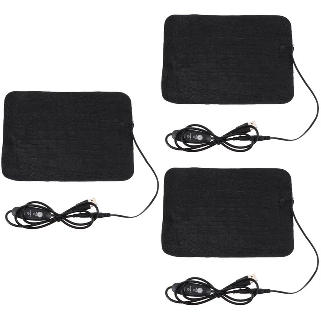 3 piezas Calentador epoxi Ajustable USB Práctico Hágalo usted mismo Alfombra Calefacción Rompe Burbujas Epoxi