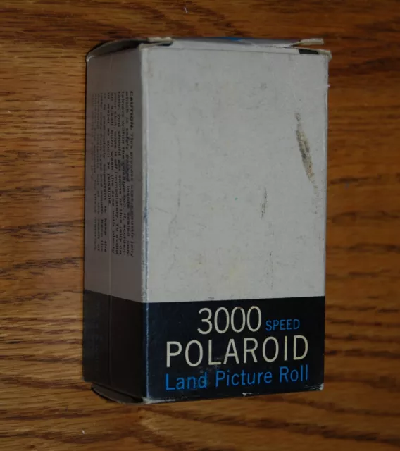 Vintage 3000 speed Polaroid Land Picture Roll Film Type 47 B&W Aug 1965 - Unused