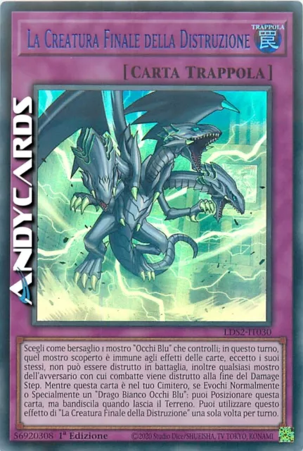 LA CREATURA FINALE DELLA DISTRUZIONE • Ultra R Blu • LDS2 IT030 • 1Ed • Yugioh!