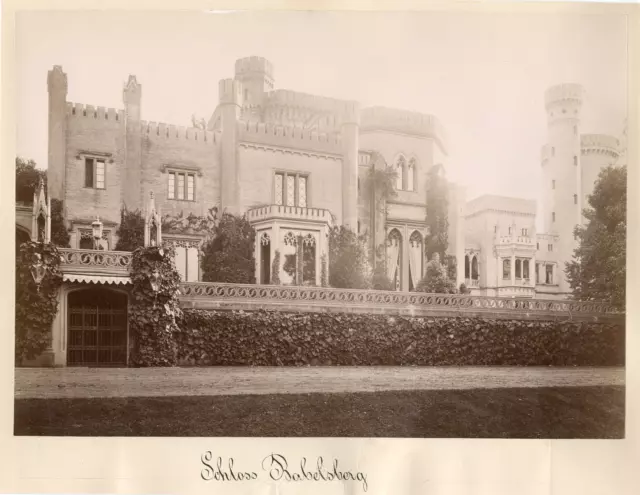 Allemagne, Château de Babelsberg Vintage albumen print.  Tirage albuminé  20