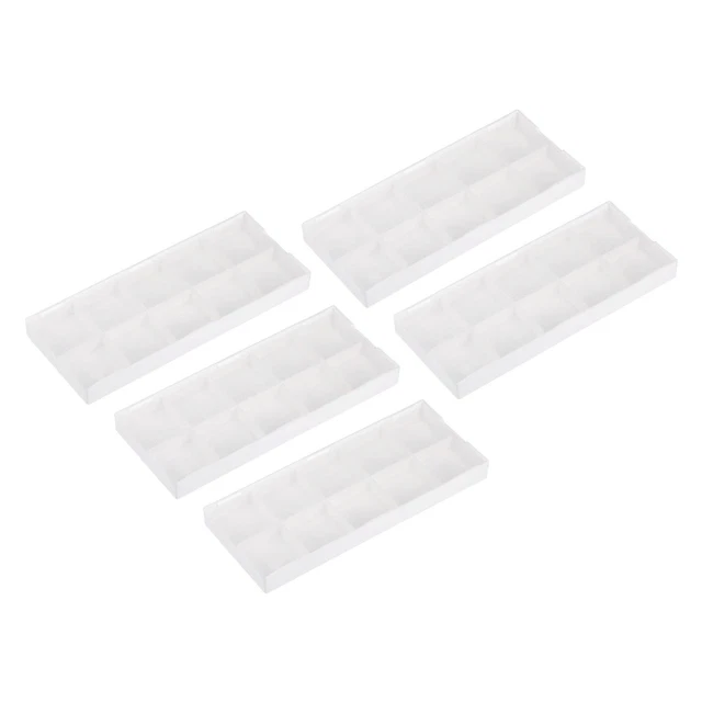 5Pcs 56x137mm Stockage Boîtes pour CNC Tournage Outils Carbure Insert, Blanc