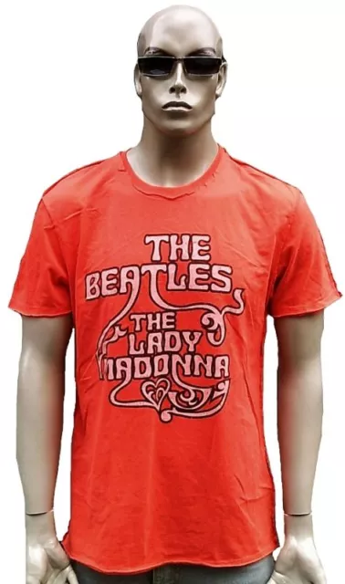 AMPLIFIED Official THE BEATLES Lady Madonna Rock Star Vintage T-Shirt XL 54 Rot