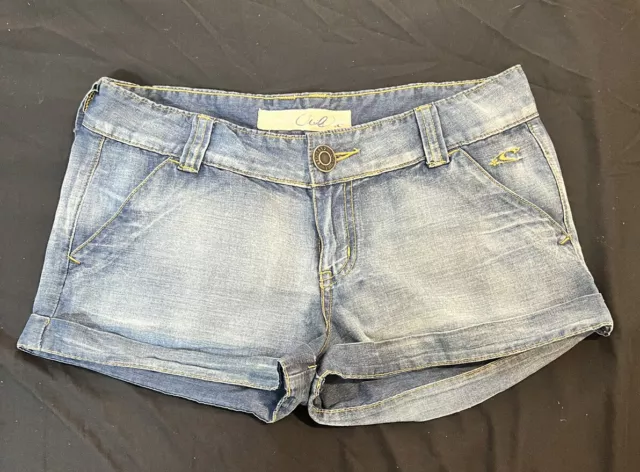 O'neill Womens Shorts Hot Pants Size 32  Blue Denim Hip  38