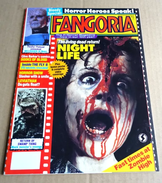 Fangoria Magazine Issue #82 / May 1989 / Night Life / Books Of Blood / Leviathan