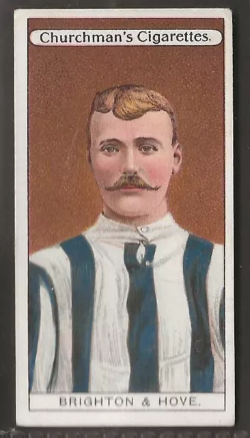 Churchman-Football Club Colours 1909-#46- Brighton And Hove Albion