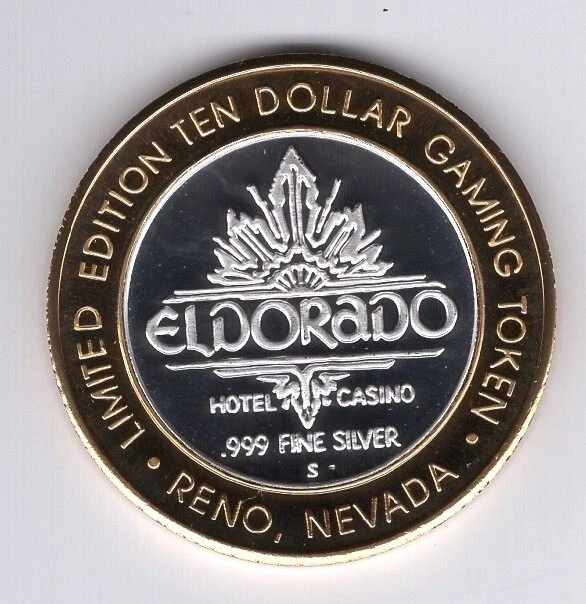 Eldorado Hotel $10. Reno, Nevada Casino Gaming .999 Silver Strike Token (#2)