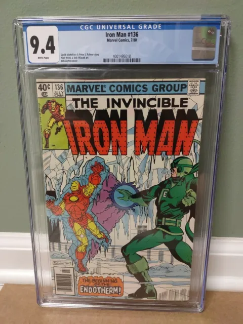 The Invincible Iron Man #136 CGC 9.4 "Marvel Comics" 1980 **FREE SHIPPING** 🇺🇸