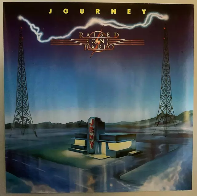 JOURNEY- Raised On Radio -  1986 Vintage Promo Poster - 36" x 36"