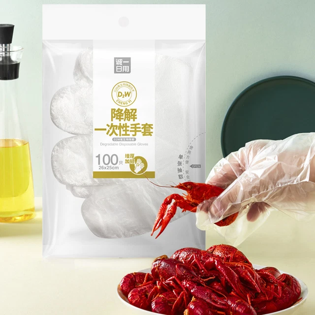100Pcs Disposable Gloves Multi-functional Eco-friendly Stretchy Disposable Exam