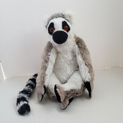 WILD REPUBLIC RING Tailed Lemur Stuffed Animal Plush Toy Very Good
