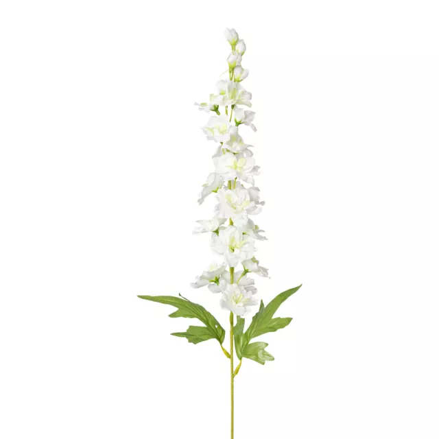 Kunstblume RITTERSPORN 75cm. Künstlicher Delphinium in WEISS