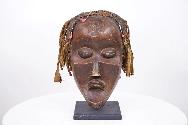 Chokwe Mask 13" on Stand - DR Congo - African Art 3