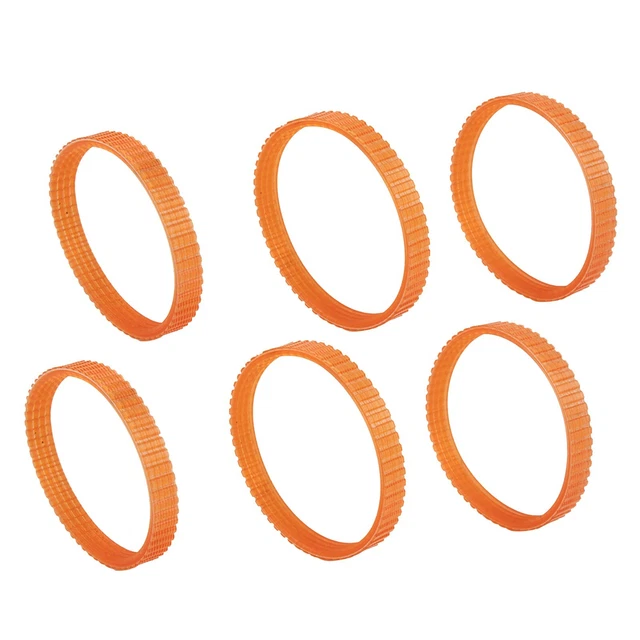 Correa de transmisión cepillo eléctrico 238 mm 6 piezas correa de transmisión cepillo eléctrico naranja