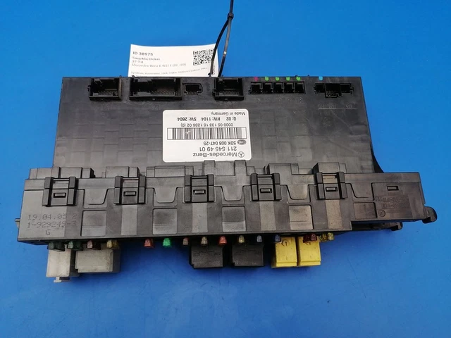 Mercedes-Benz E W211 2004 Diesel Fuse relay box module 2115454901 PUM38975
