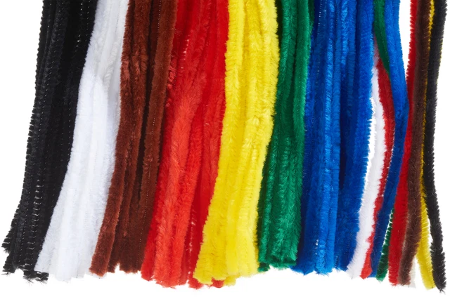 VBS Chenilledraht UNI 10 Stück viele Farben 50cm/9mm Pfeifenreiniger Biegeplüsch