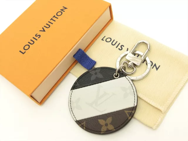 LOUIS VUITTON M69017 Monogram Denim Porte Cles Key Ring Bag Charm