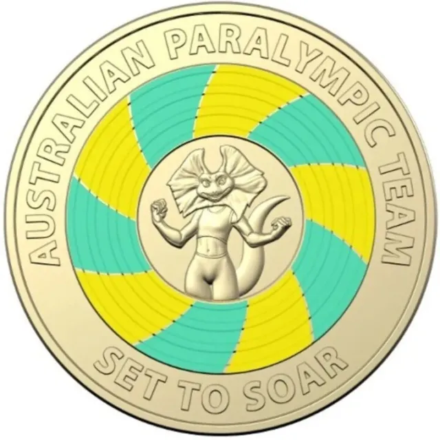 2020 Australian Two Dollar $2 Australian Paralympic Team       Set To Soar - UNC