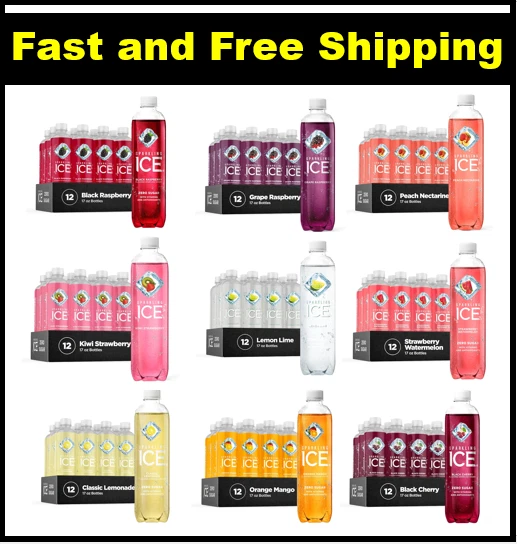 Sparkling Ice Black Cherry Sparkling Water - Zero Sugar Flavored Water (12 Pack, 6036 Ml Total) - View #4