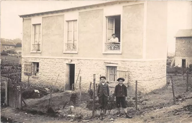 CPA 94 SAINT MAUR CARTE PHOTO (au verso G.Blanc 79bd de Champigny a Saint Maur