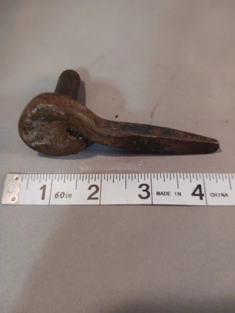 Antique Iron Pintle Strap Gate Hinge Barn Spike Hand Forged 3