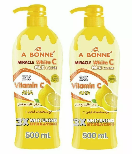 A Bonne Lotion Miracle Bright  Milk 500ml Pack of 2 Pack2 C Extra VitaminC