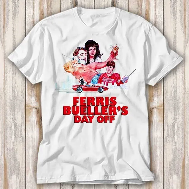 Ferris Buellers Day Off Cult Movie 80s Film T Shirt Top Tee Unisex 4285
