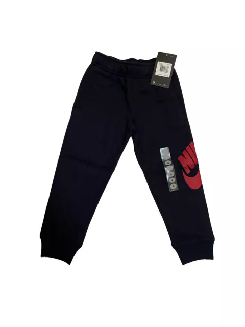 Nike Joggers Boys Youth 4 XS Fleece Futura Cuff Sweatpants Dark Navy Red