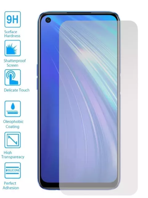 Lote Protector de Pantalla para Realme 6 Cristal Templado Vidrio 9H Premium