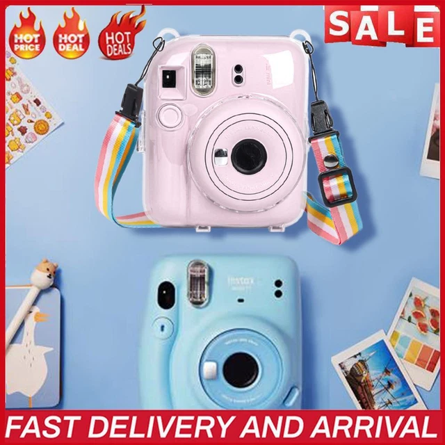 Mini Camera Case PC Crystal Camera Bag Protective Shell for Camera Instax Mini12