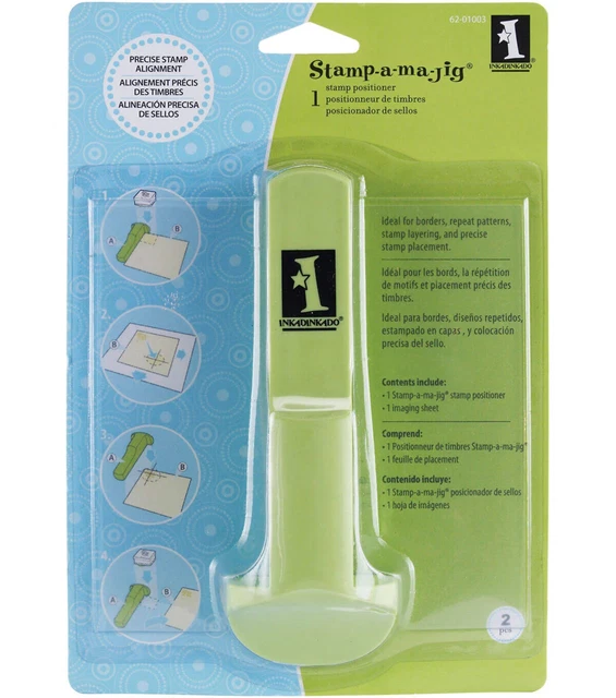 STAMP-A-MA-JIG-Inkadinkado Precise Rubber/Clear Stamp Alignment Positioner STAMP-A-MA-JIG-Inkadinkado Precise Rubber/Clear Stamp Alignment Positioner