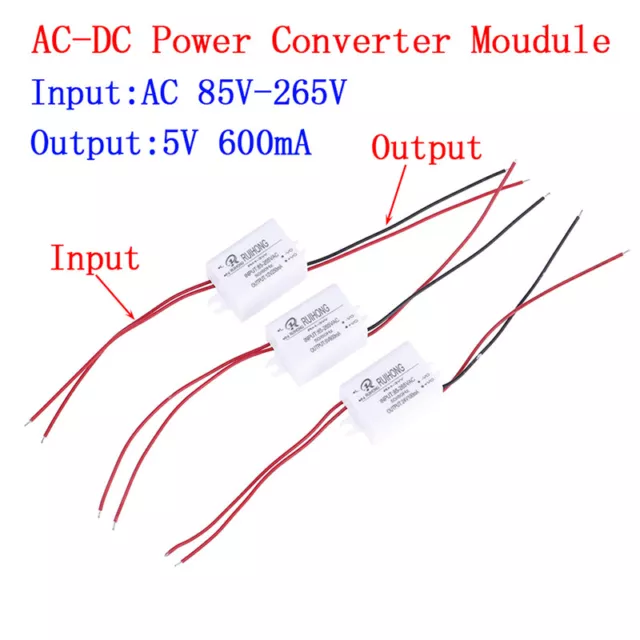 AC-DC Power Supply Module AC 0.3A 3W 220V  to DC  5V 12V 24V Mini Converter  SN❤