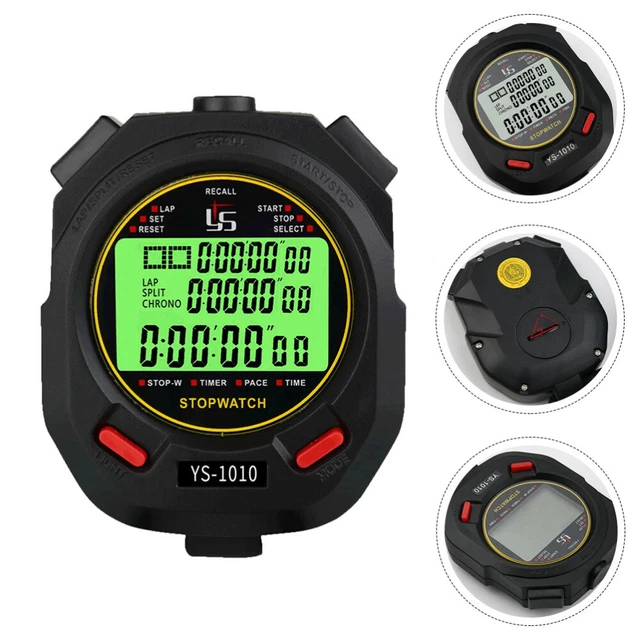 Stoppuhr Abs Trainingstimer Schiedsrichter-Sport-Timer Black