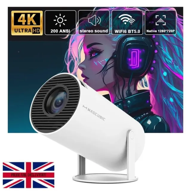 Magcubic Projector Hy300 4k Android 11 Dual Wifi6 200 Ansi Allwinner H713  Bt5.0