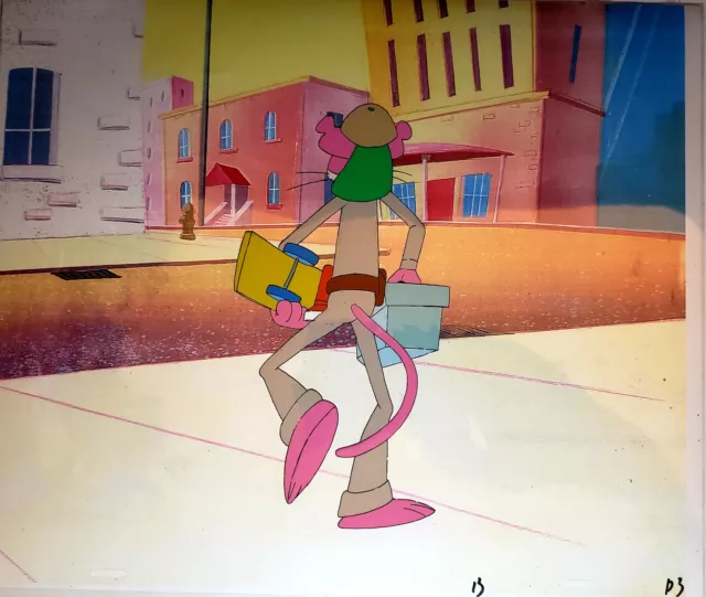 PINK PANTHER Vintage Animation Original Production Cel Official COA FRIZ FRELENG