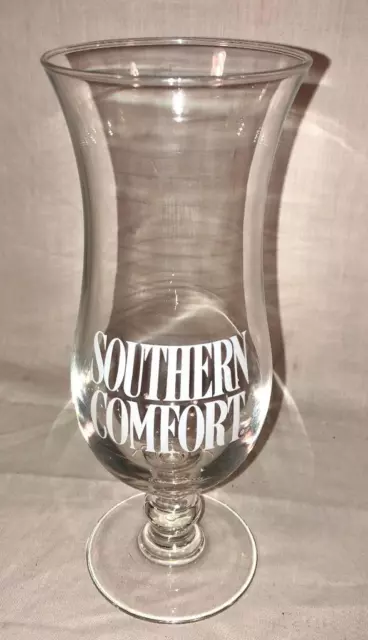 Vintage Southern Comfort Advertising Hurricane Glass