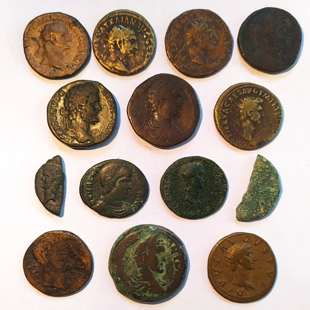 LOT de 14 BRONZES ROMAINS