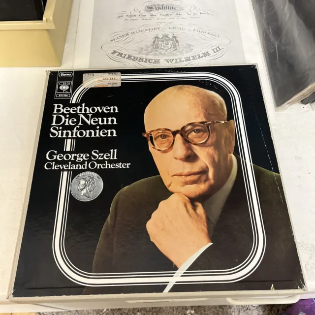 BEETHOVEN DIE NEUN SINFONIEN 7 LP BOX GEORGE SZELL 2903f