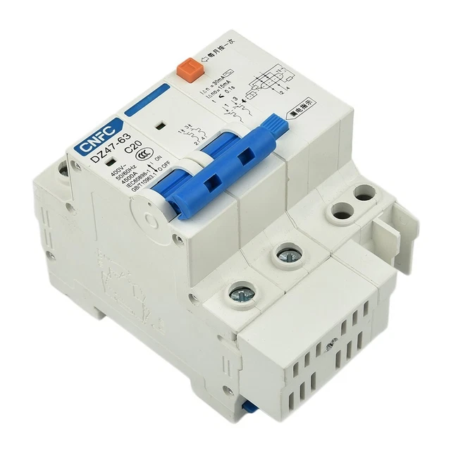 Tragbar Leitungsschutzschalter AC 220V-250V Ableiter DZ47LE-32 Erdschlussschutz
