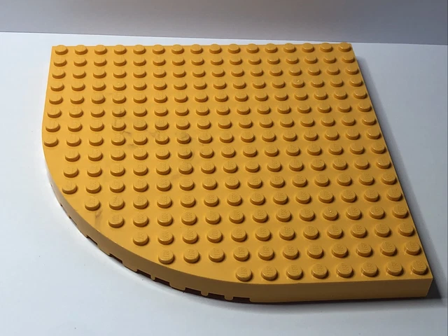 LEGO 33230 CORNER Base Plate Brick Rounded 16x16 Orange