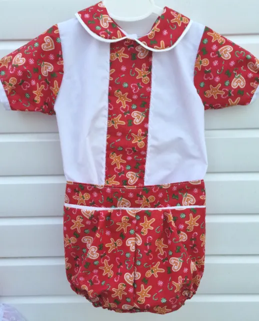 DREAm sale 2-3  years BABY BOYSXMAS GINGERBREAD  traditional romany shirt shorts