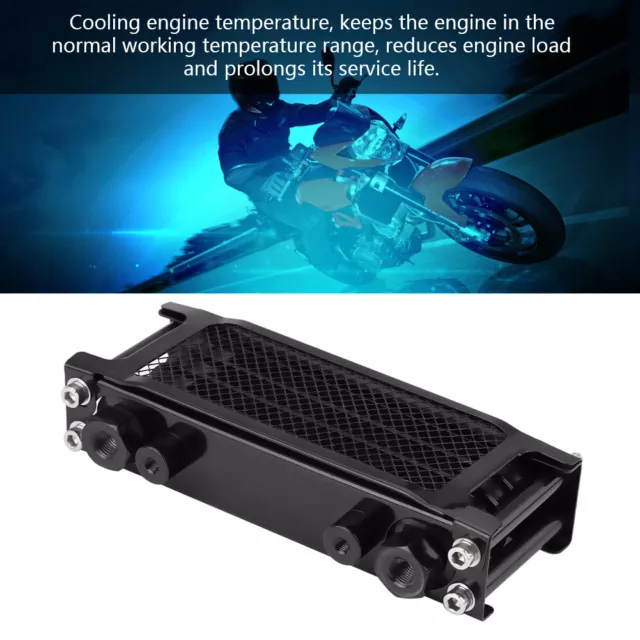 New Universal Motorcycle Engine Oil Cooler Cooling Radiator For Motorbike Bike