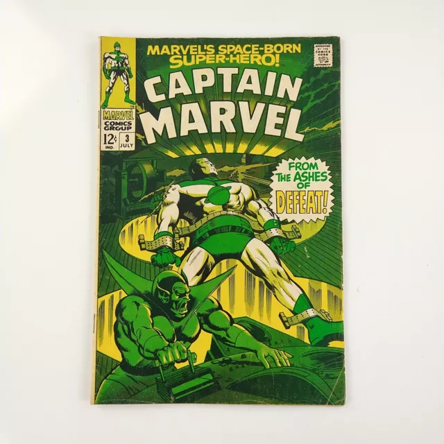 Captain Marvel #3 Super Skrull (1968 Marvel Comics) Silver Age 1st Series