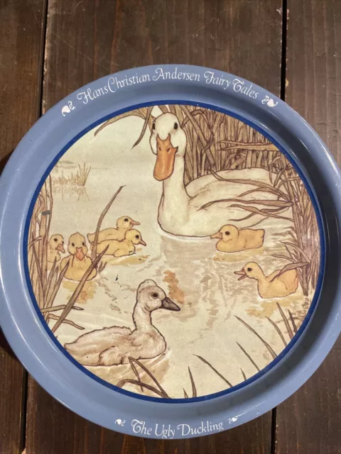 Vintage Hans Christian Andersen  Fairy Tales Tin "The Ugly Duckling" 1981