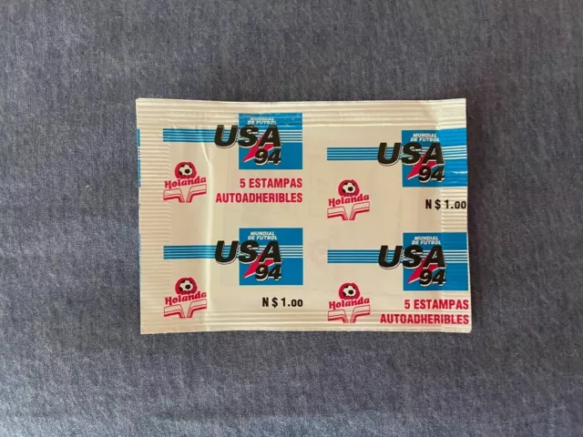 Usa 94 World Cup - Panini - Sealed Packet - Rare Mexico Edition Helados Holanda Usa 94 World Cup - Panini - Sealed Packet - Rare Mexico Edition Helados Holanda